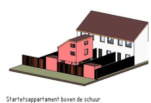 Een nieuw huisje boven de schuur