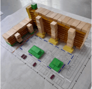 Bergingen stapelen, tuinieren in plaats van parkeren