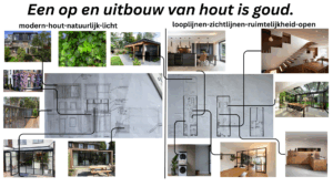Een op en uitbouw van hout is goud.